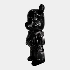 Aero Bear 50cm Black Resin Indoor Sculpture