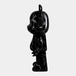 Aero Bear 50cm Black Resin Indoor Sculpture