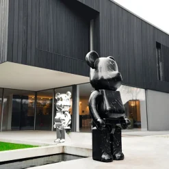 Aero Bear 165cm Black Resin Indoor Sculpture