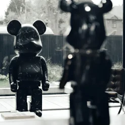Aero Bear 165cm Black Resin Indoor Sculpture
