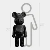 Aero Bear 135cm Black Resin Indoor Sculpture