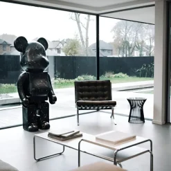 Aero Bear 135cm Black Resin Indoor Sculpture