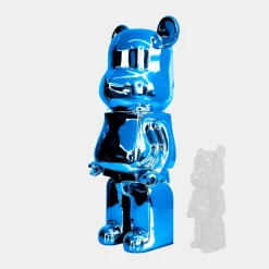 Aero Bear 135cm Blue Resin Indoor Sculpture