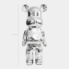 Aero Bear 50cm Chrome Resin Indoor Sculpture