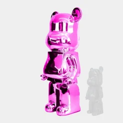 Aero Bear 135cm Pink Resin Indoor Sculpture