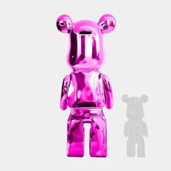 Aero Bear 135cm Pink Resin Indoor Sculpture