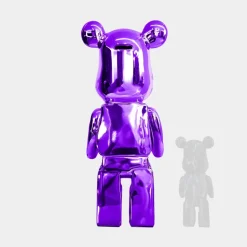 Aero Bear 135cm Purple Resin Indoor Sculpture