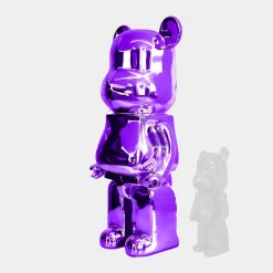 Aero Bear 135cm Purple Resin Indoor Sculpture