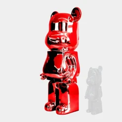 Aero Bear 135cm Red Resin Indoor Sculpture