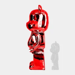 Aero Bear 135cm Red Resin Indoor Sculpture