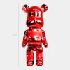 Aero Bear 50cm Red Resin Indoor Sculpture