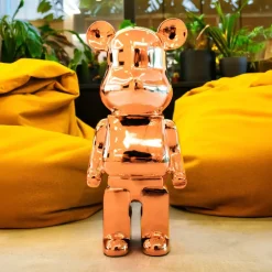 Aero Bear 50cm Rose Gold Resin Indoor Sculpture