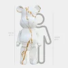 Aero Bear 165cm White Resin Indoor Sculpture