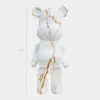 Aero Bear 50cm White Resin Indoor Sculpture