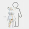 Aero Bear 135cm White Resin Indoor Sculpture