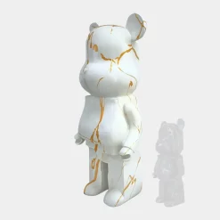 Aero Bear 135cm White Resin Indoor Sculpture