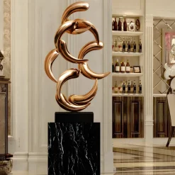 Aero Stream 74cm Bronze Metal Indoor Sculpture v2