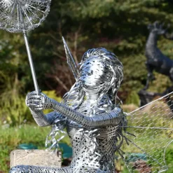 Alette Fairy Metal Wire Garden Sculpture