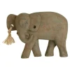 Ancient Elephant 31cm Wood Indoor Statue