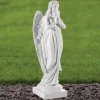 Angel 37cm Marble Resin Garden Statue