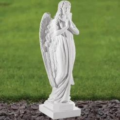 Angel 37cm Marble Resin Garden Statue