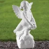 Angel 56cm Marble Resin Garden Statue