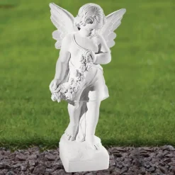 Angel 60cm Marble Resin Garden Statue
