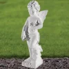 Angel 44cm Marble Resin Garden Statue