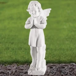 Angel 45cm Marble Resin Garden Statue
