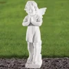 Angel 29cm Marble Resin Garden Statue