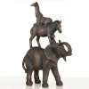 Animal Ascent 46cm Bronze Resin Indoor Statue