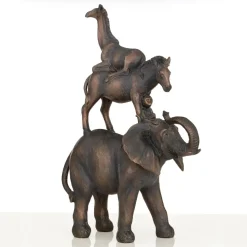 Animal Ascent 46cm Bronze Resin Indoor Statue