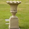 Annecy Vase on Pedestal Stone Garden Planter
