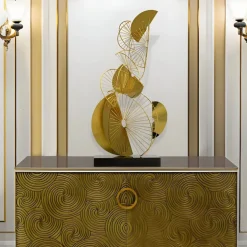 Arc Aeon 93cm Gold Metal Indoor Sculpture