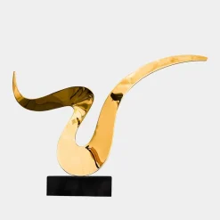 Astral Edge 76cm Gold Metal Indoor Sculpture