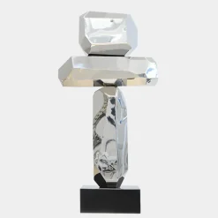 Astrolith 89cm Silver Metal Indoor Sculpture v3