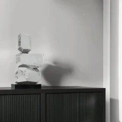 Astrolith 73cm Silver Metal Indoor Sculpture v2