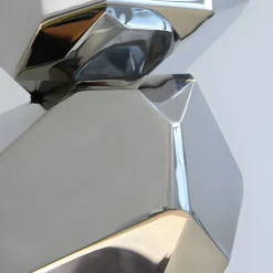 Astrolith 73cm Silver Metal Indoor Sculpture v2
