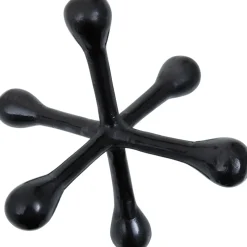 Atomic Bloom 16cm Black Metal Indoor Sculpture