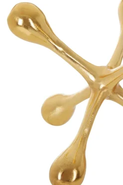 Atomic Bloom 16cm Gold Metal Indoor Sculpture