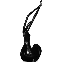 Awakened Grace 32cm Black Resin Indoor Sculpture