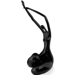 Awakened Grace 54cm Black Resin Indoor Sculpture