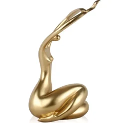 Awakened Grace 54cm Gold Resin Indoor Sculpture