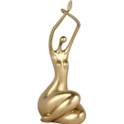 Awakened Grace 32cm Gold Resin Indoor Sculpture