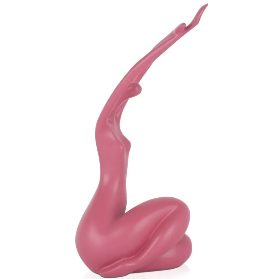Awakened Grace 32cm Pink Resin Indoor Sculpture
