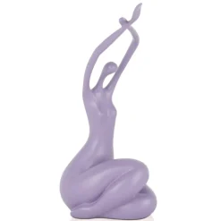 Awakened Grace 32cm Violet Resin Indoor Sculpture