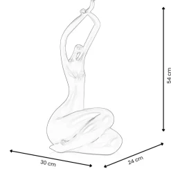 Awakened Grace 54cm White Resin Indoor Sculpture