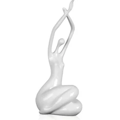 Awakened Grace 32cm White Resin Indoor Sculpture