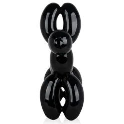 Balloon Dog 62cm Black Resin Indoor Sculpture