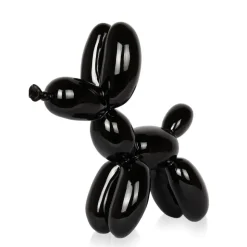Balloon Dog 27cm Black Resin Indoor Sculpture